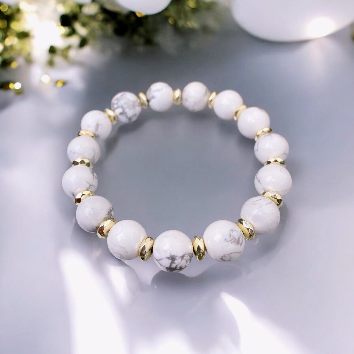 Hovlīta rokassprādze (Hovlīts, 10mm. Mieram, harmonijai un prātam.)