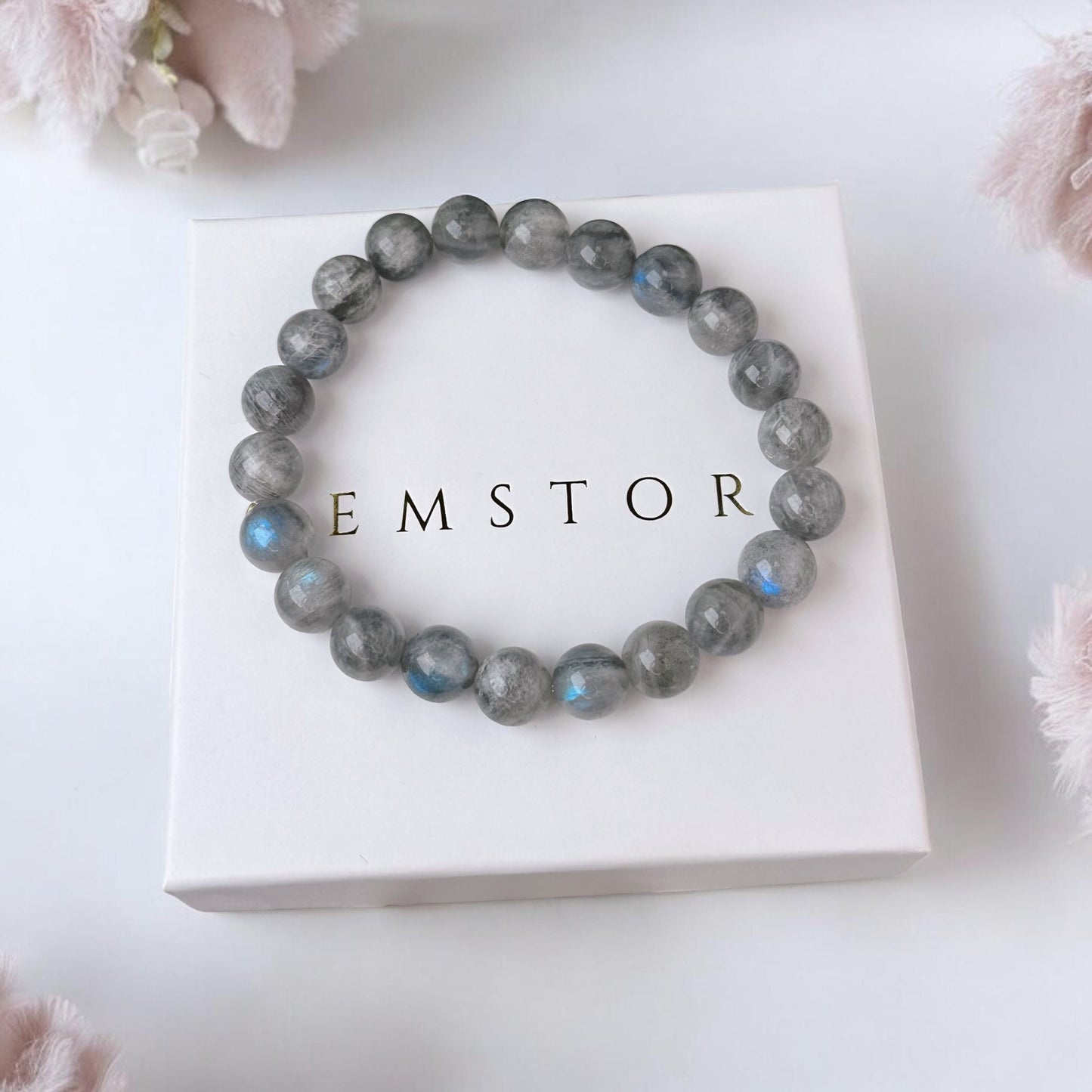 Labradorīta aproce (Labradorīts, 8mm)