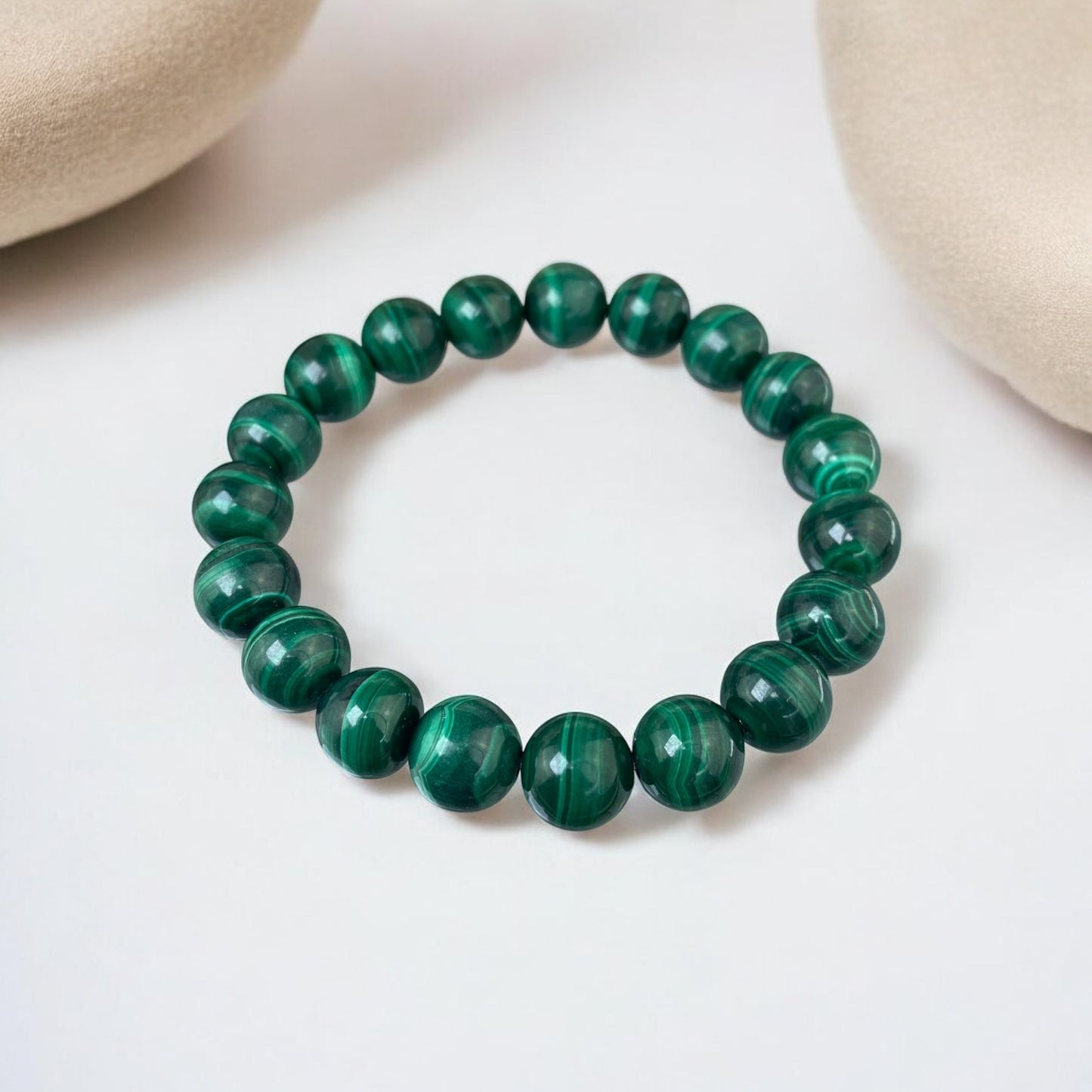 Malahīta rokassprādze (Malahīts 10mm)