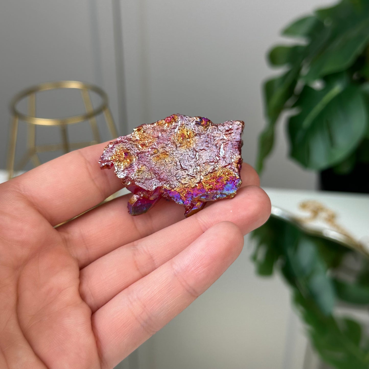 Sarkanais Aura Kvarcs (26g.)