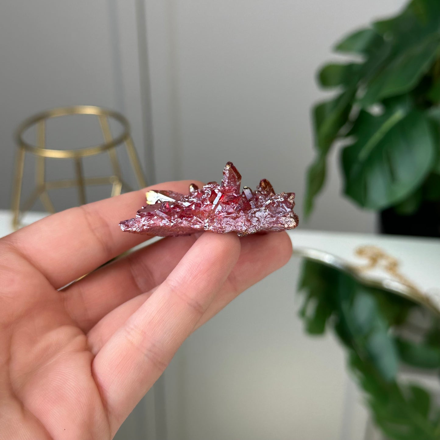 Sarkanais Aura Kvarcs (26g.)