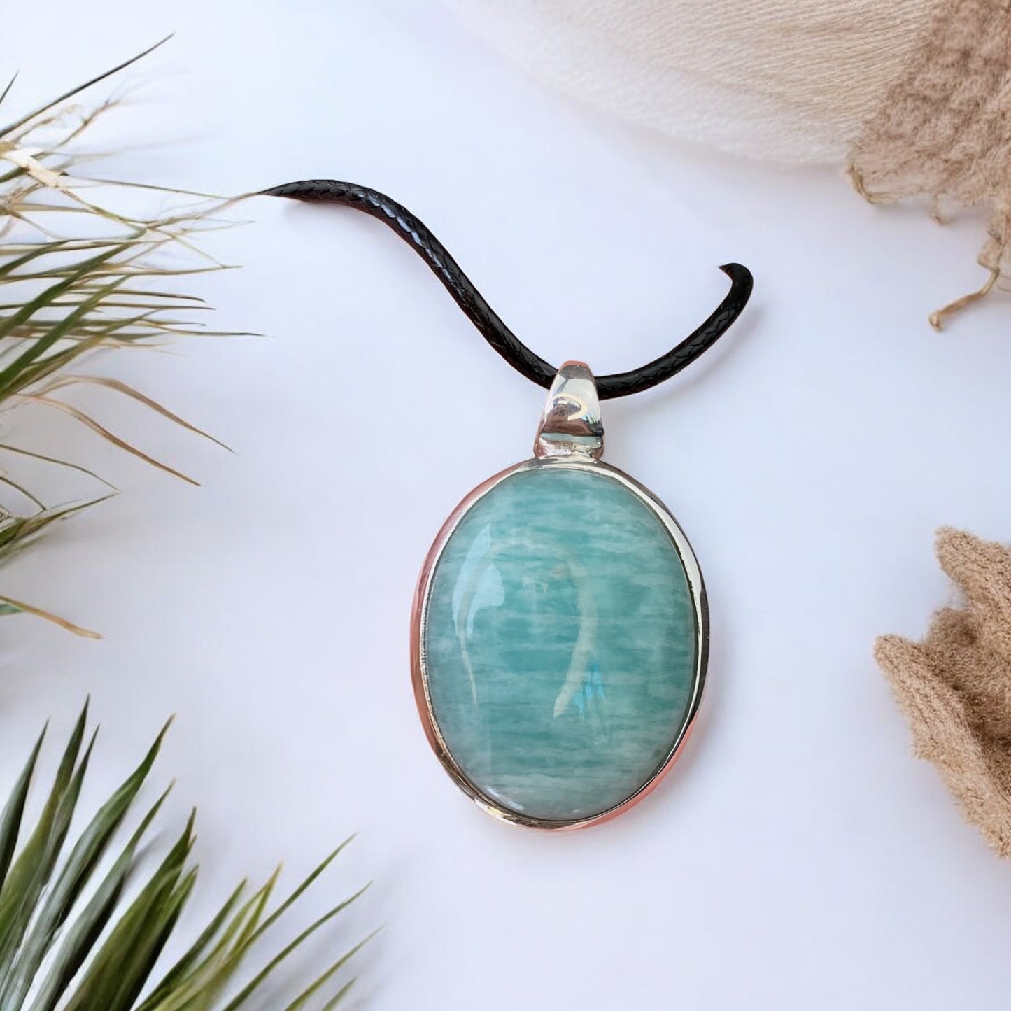 Amazonite silver 925 pendant