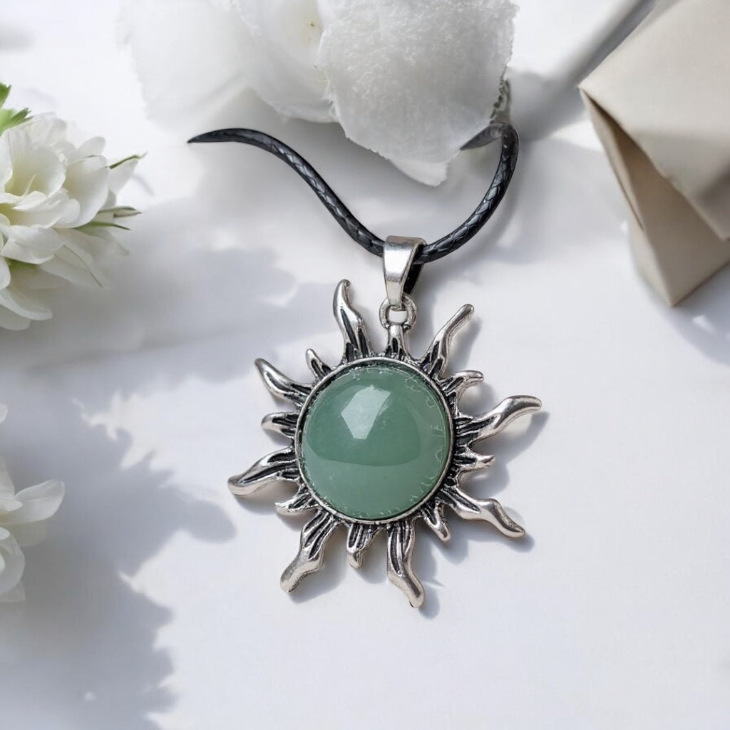 Aventurine pendant sun (Aventurine)