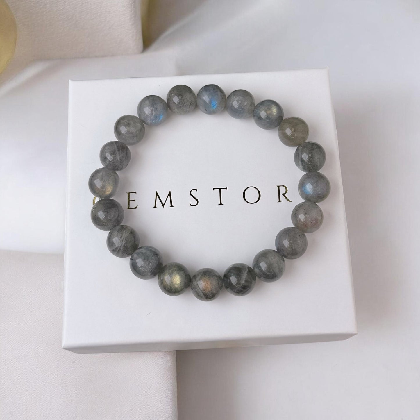 Labradorīta aproce (Labradorīts, 10mm)