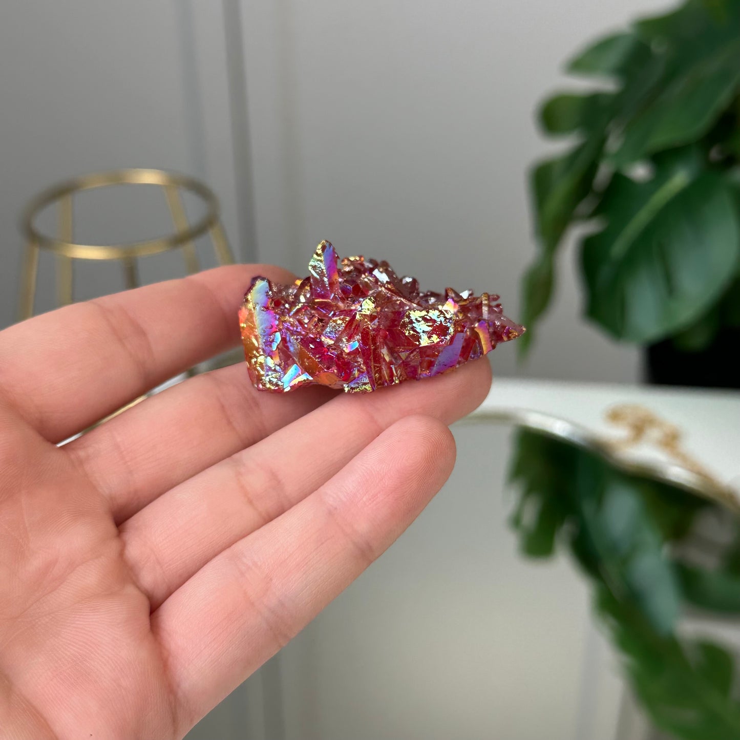 Sarkanais Aura Kvarcs (26g.)