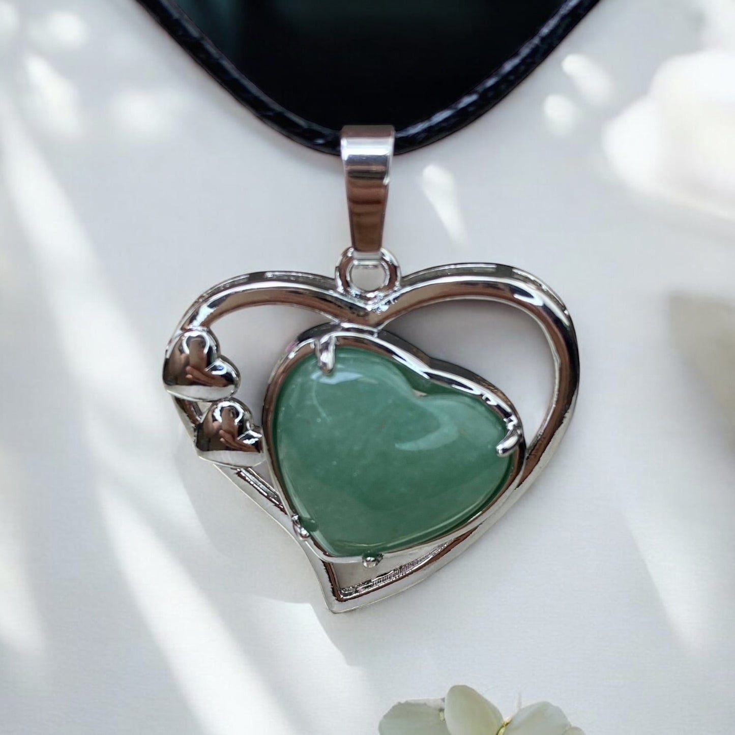 Avanturīna kulons sirsniņa