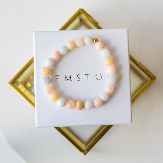 Beryl bracelet (Beryl, 8mm.For family harmony, protection, spiritual development.)