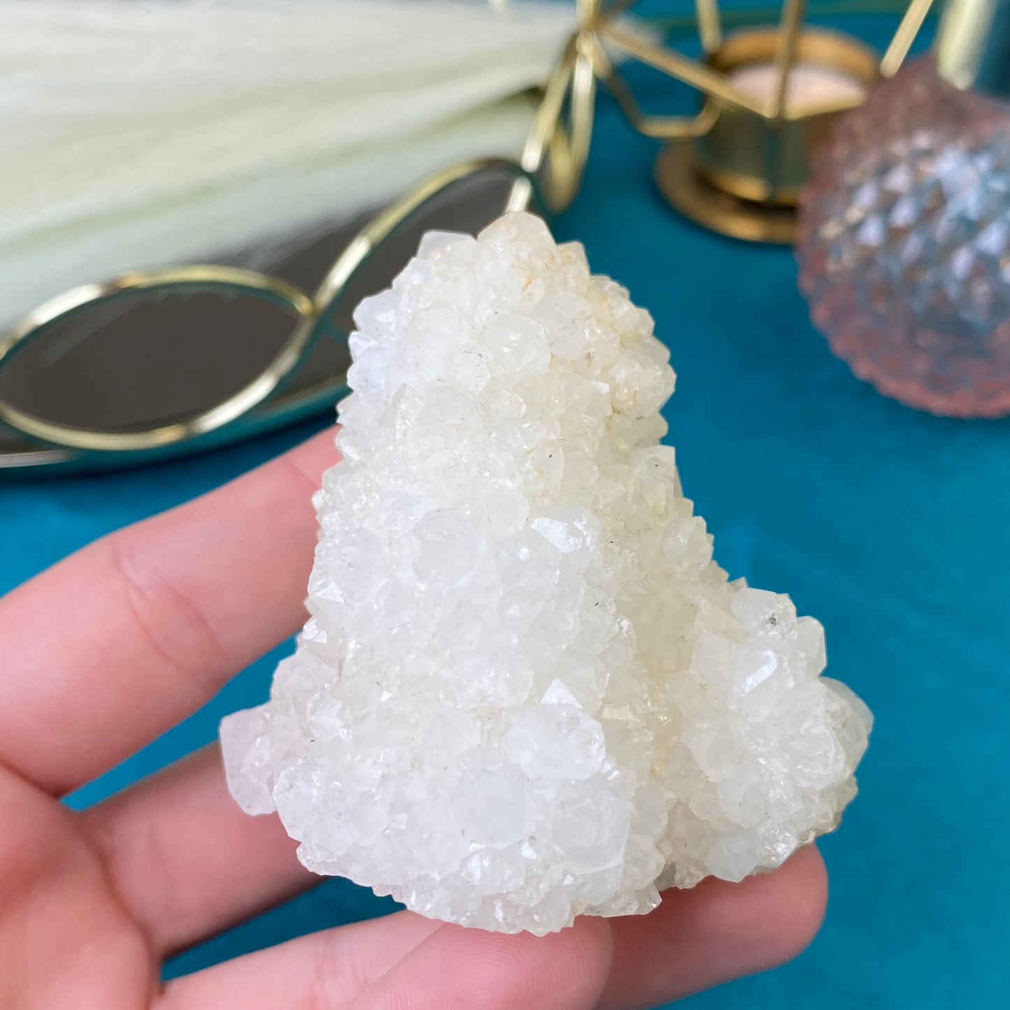 Natural raw Chalcedony druse/ cluster 181g.