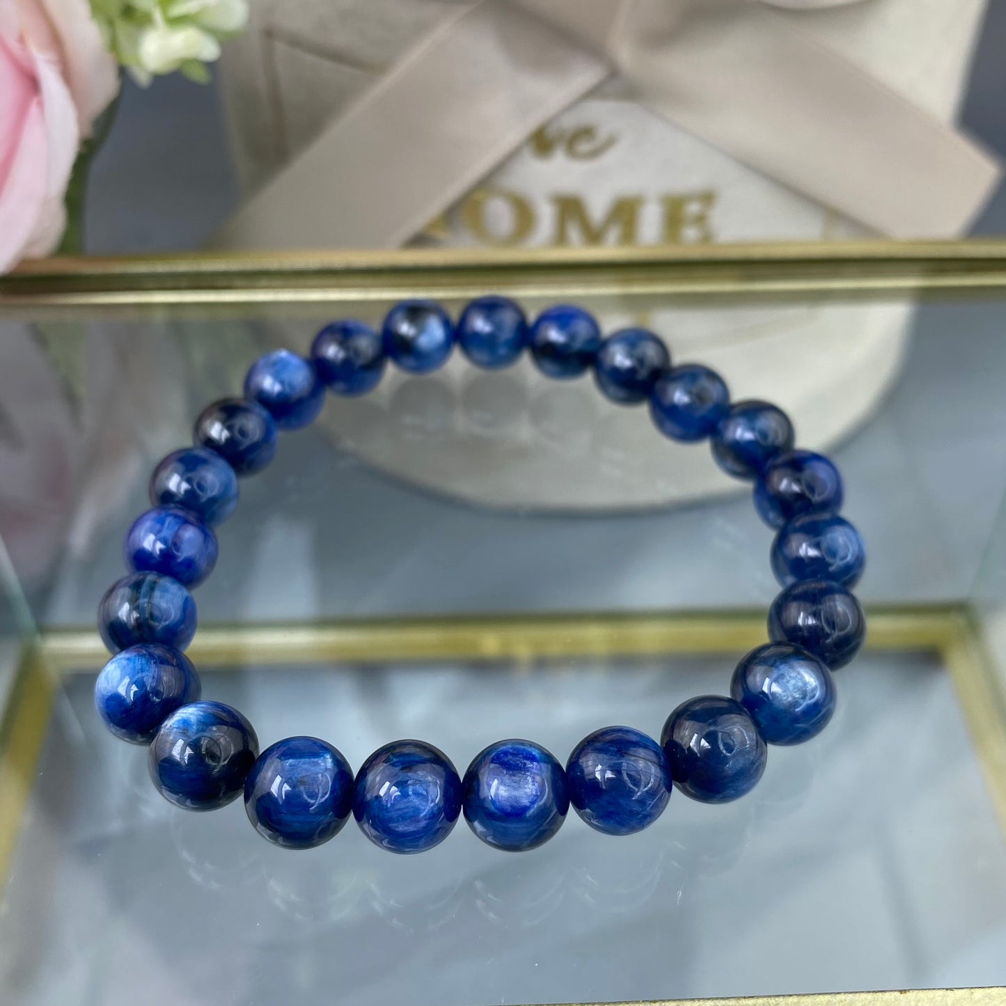 Kyanite bracelet (high quality, 8mm)