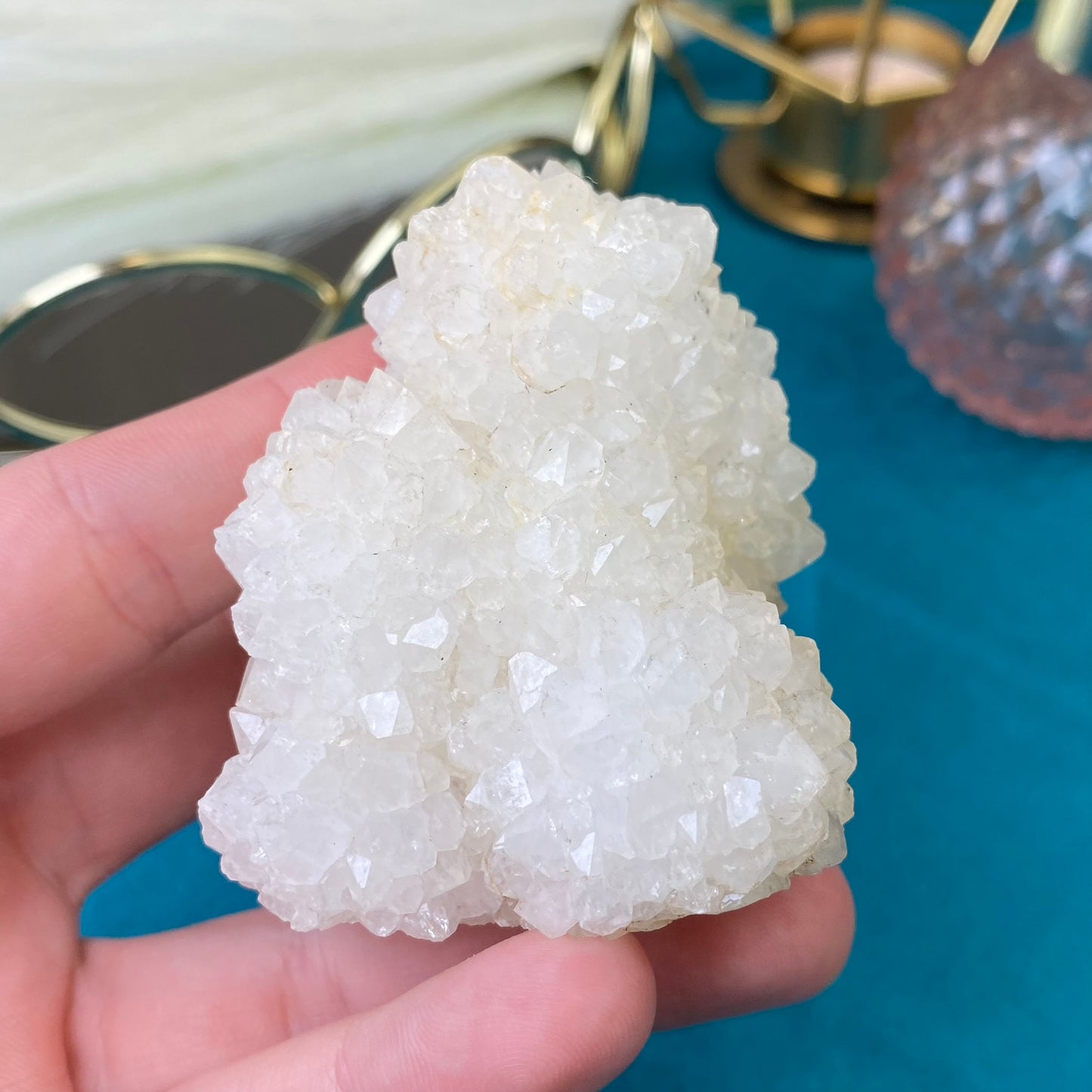 Natural raw Chalcedony druse/ cluster 181g.