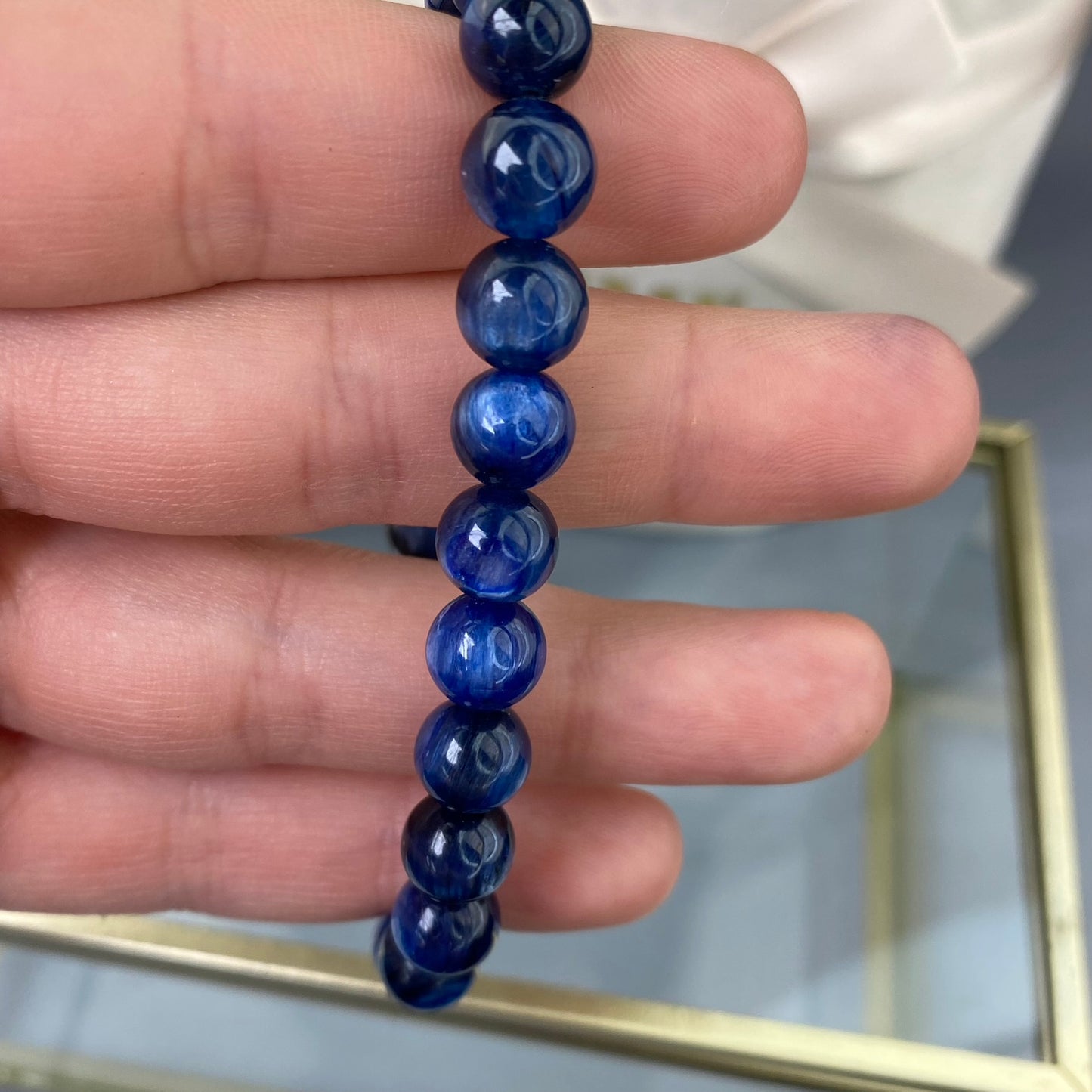 Kyanite bracelet (high quality, 8mm)