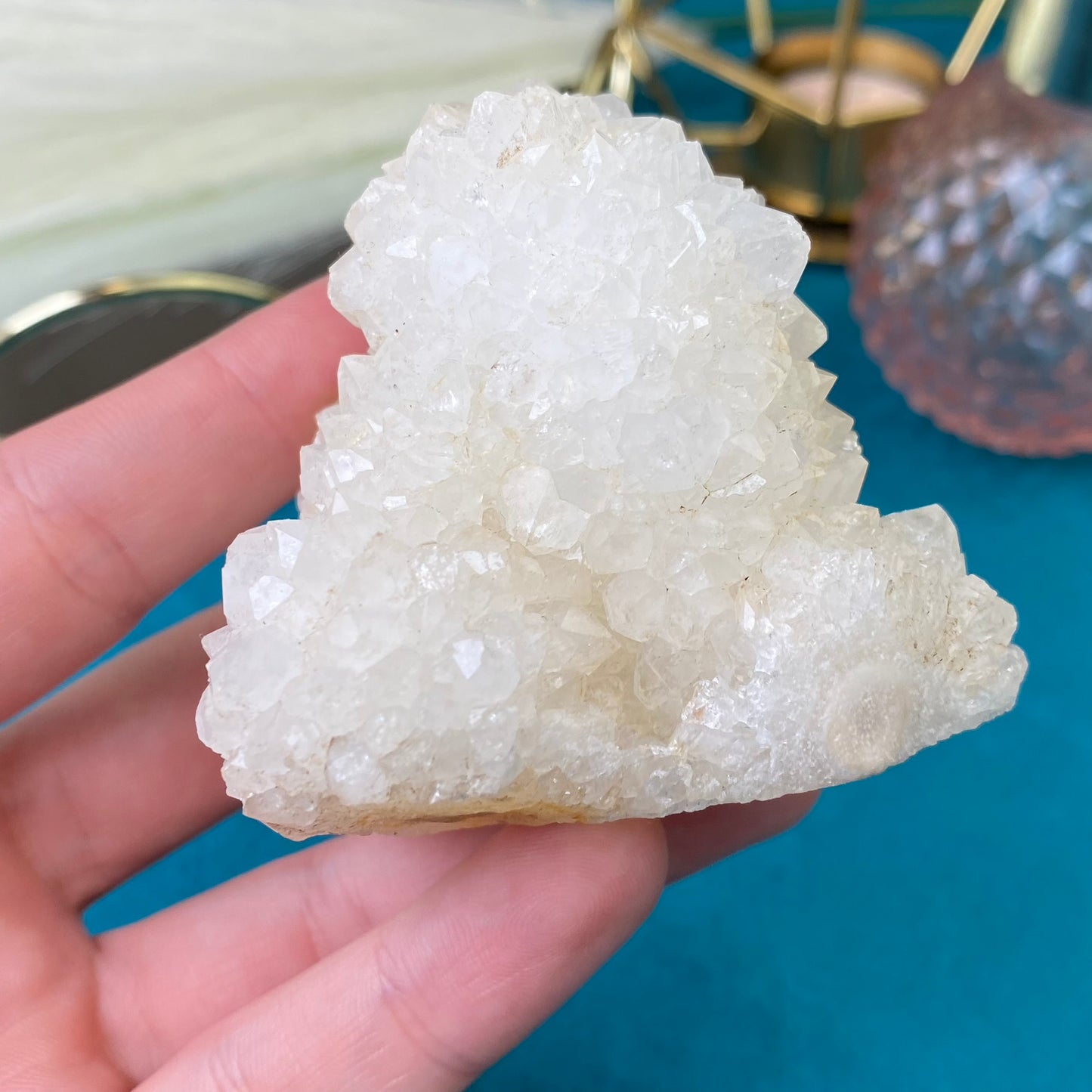 Natural raw Chalcedony druse/ cluster 181g.