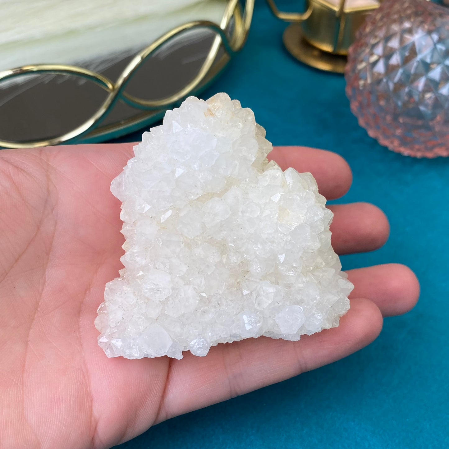 Natural raw Chalcedony druse/ cluster 181g.