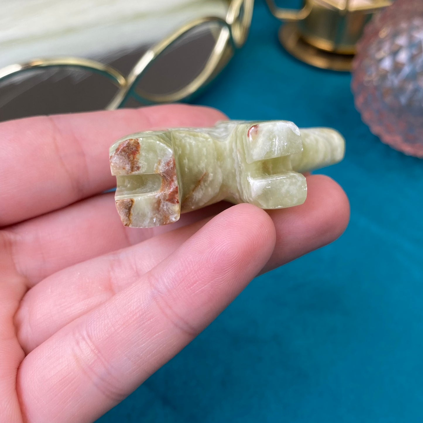 Natural Marble Onyx elephant (Marble Onyx)