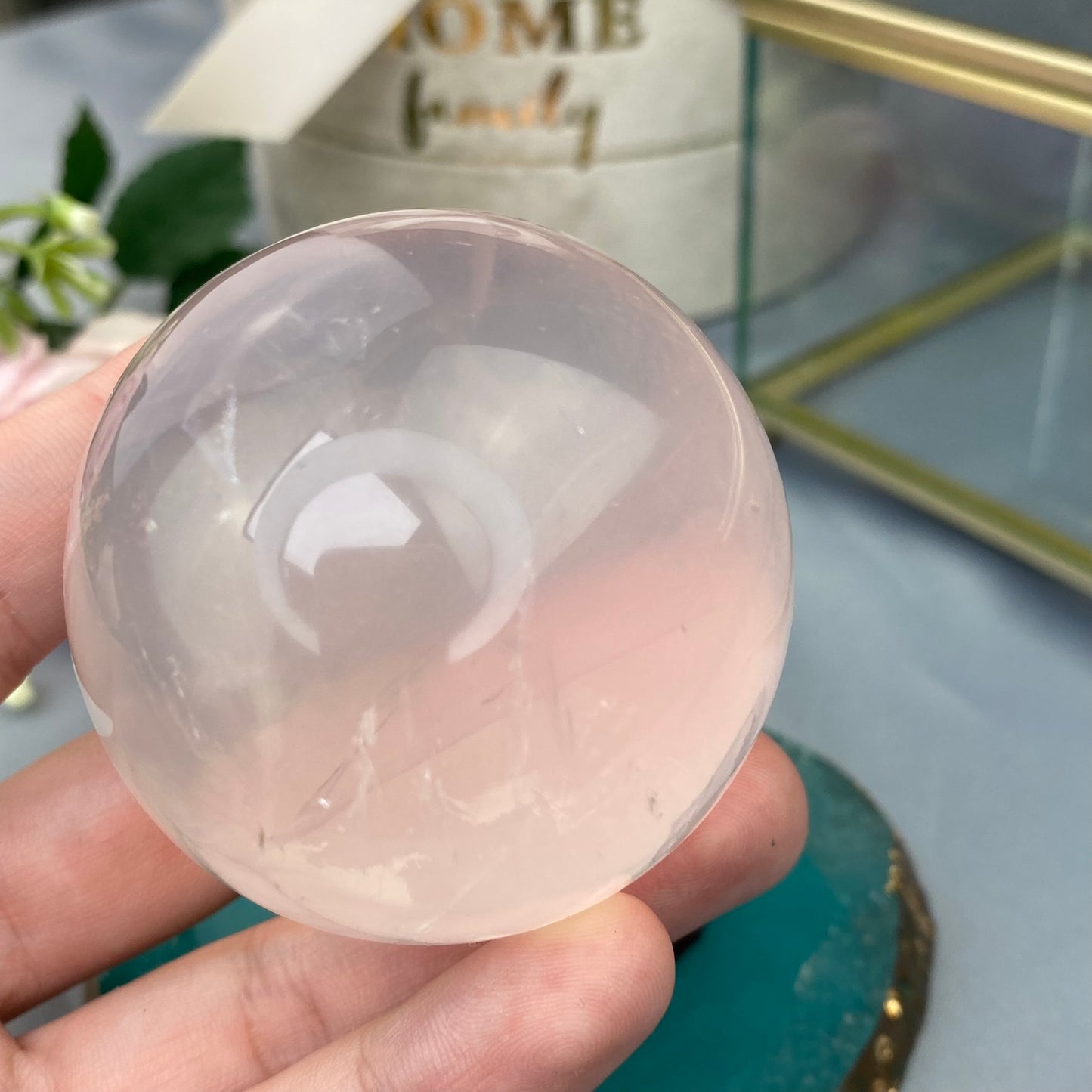 Rose Quartz sphere (Rose Quartz 5.2cm, 223g.)