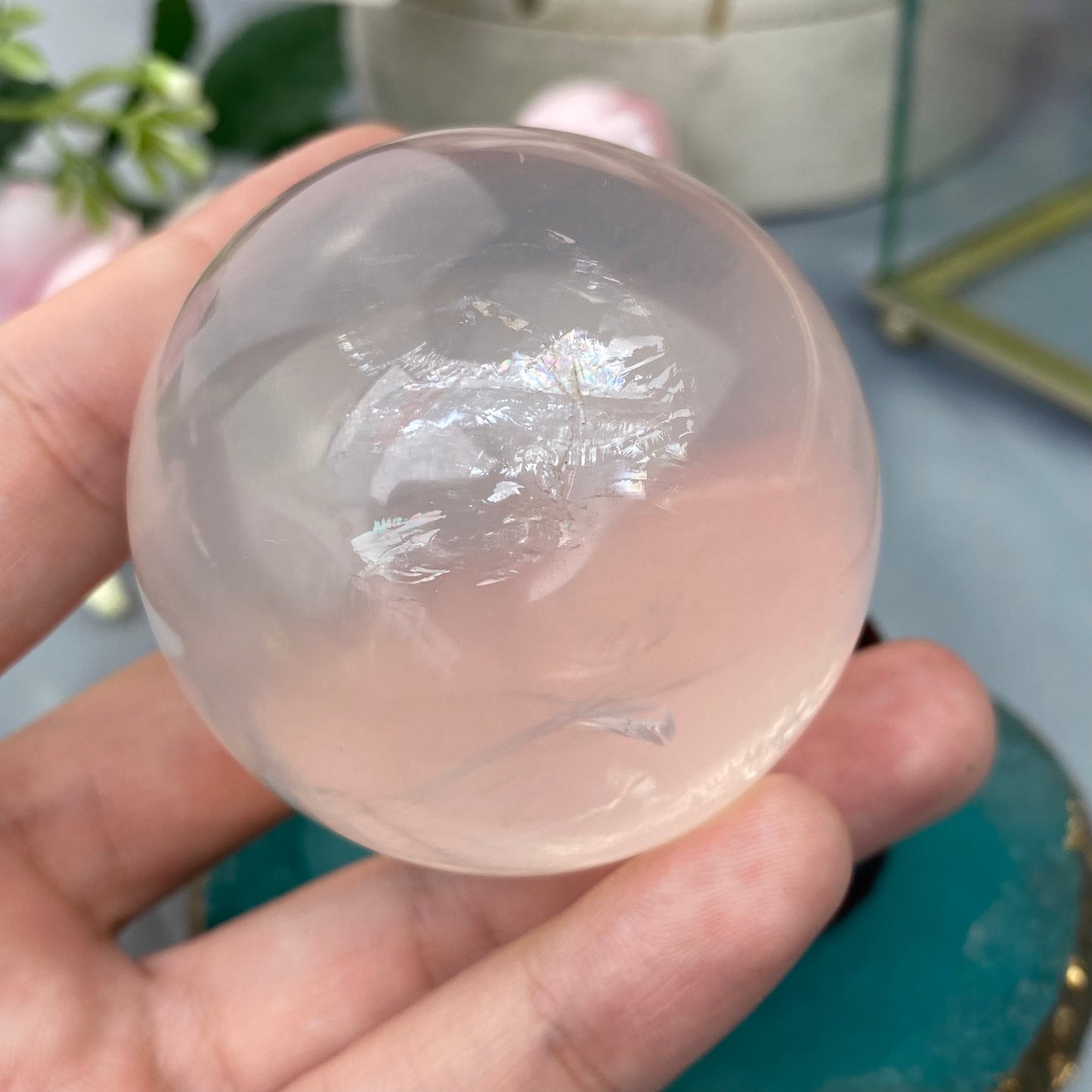 Rose Quartz sphere (Rose Quartz 5.2cm, 223g.)