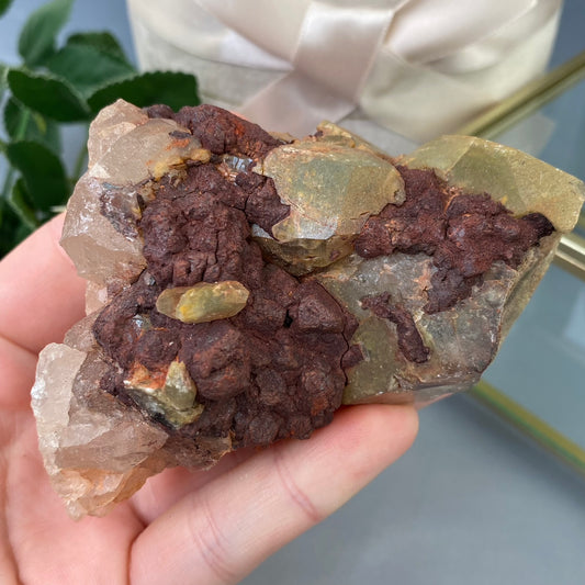 Smoky Quartz with Hematite