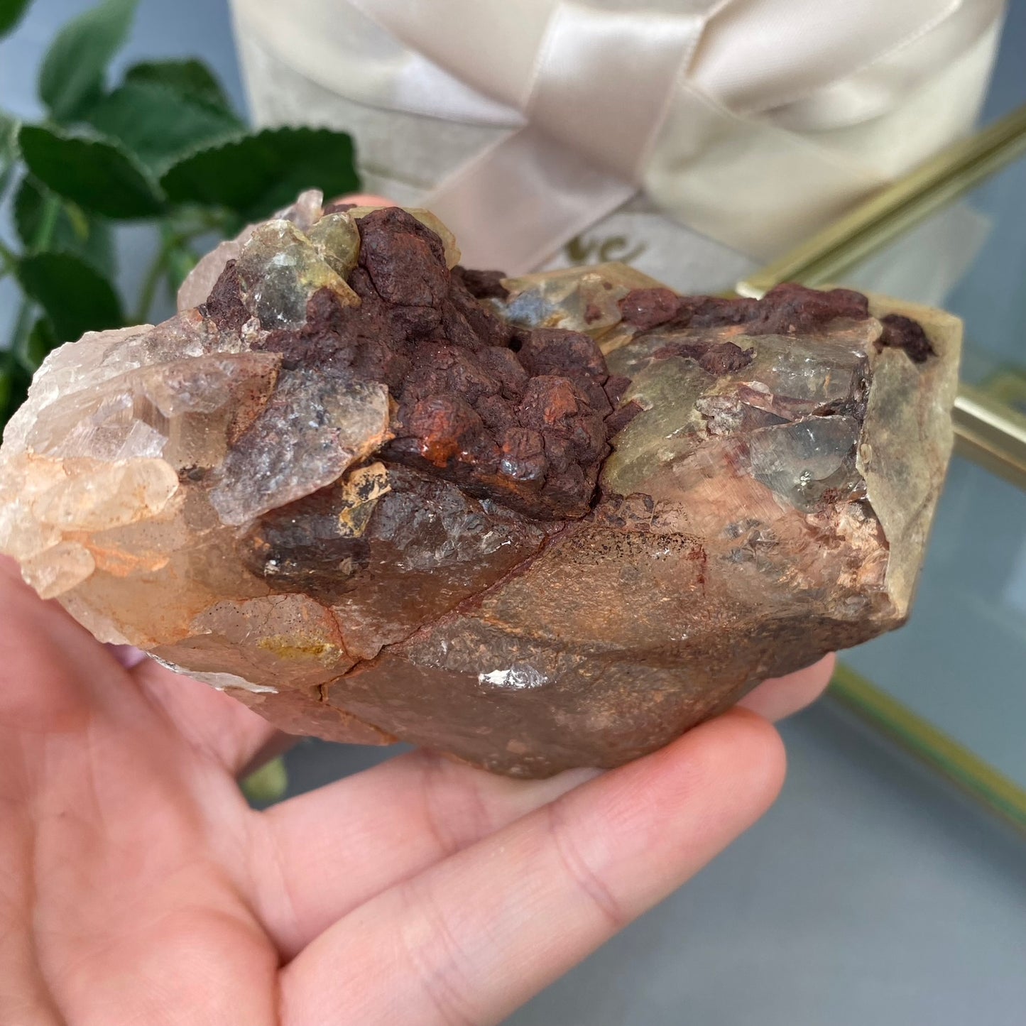 Smoky Quartz with Hematite