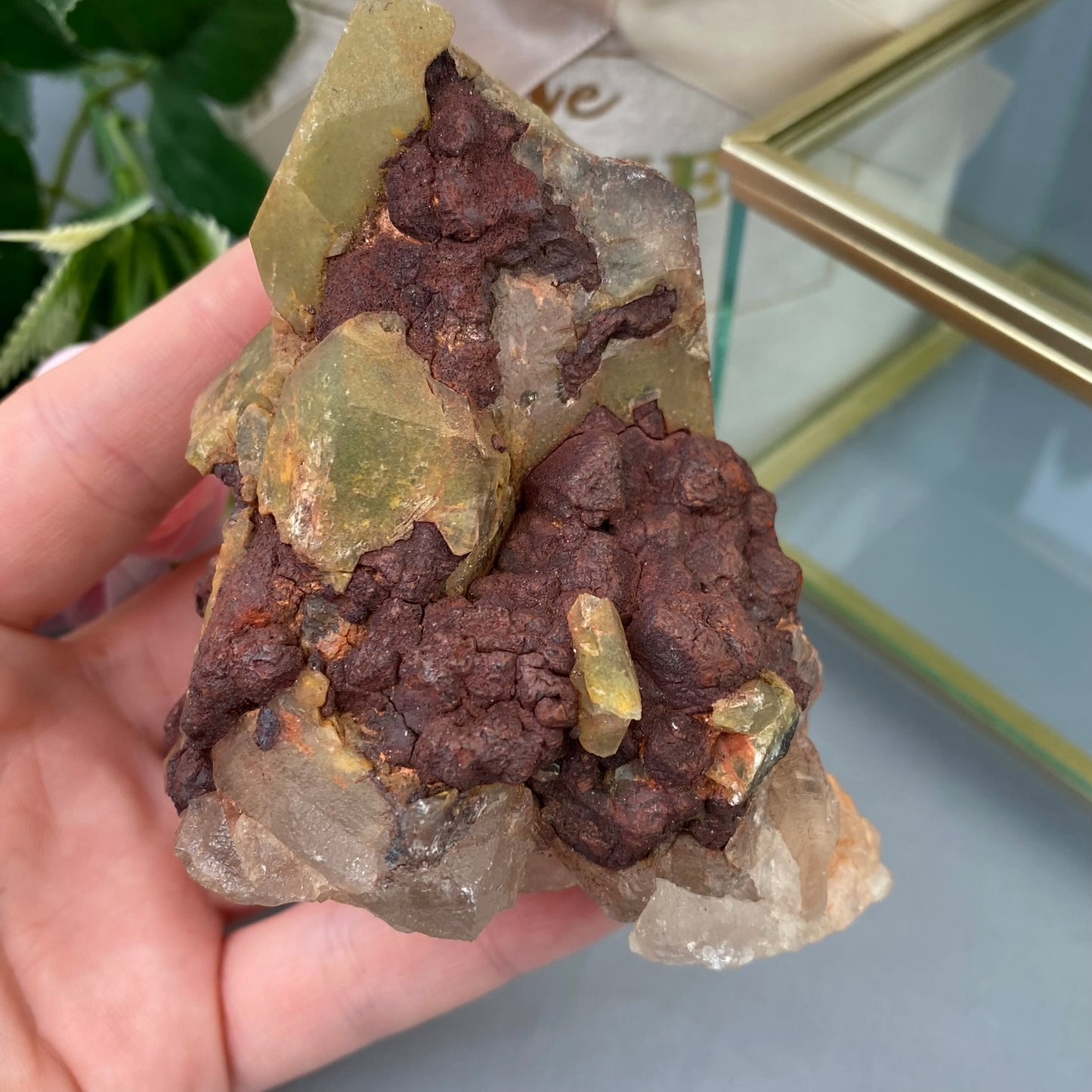 Smoky Quartz with Hematite