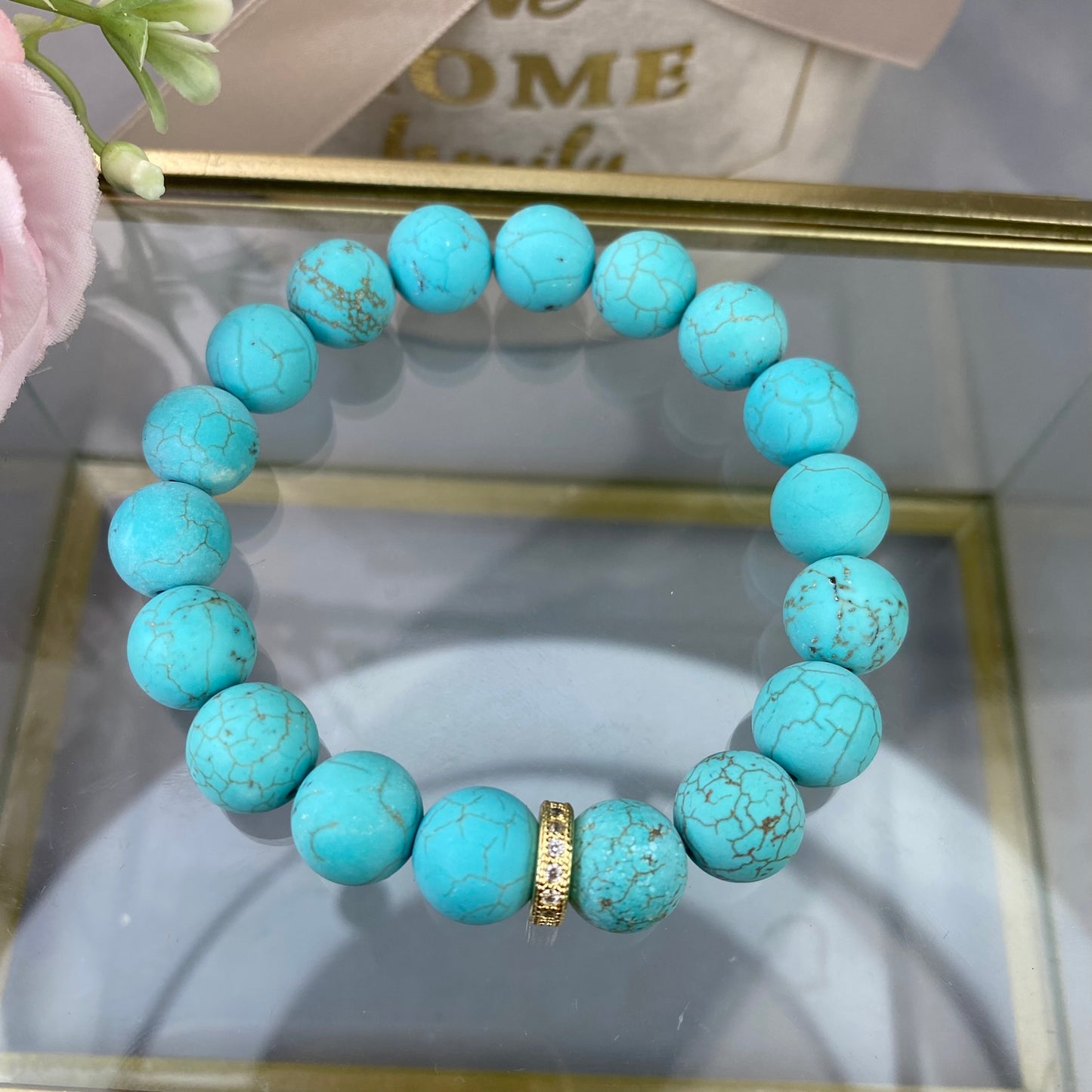Magnesite bracelet (Magnesite 10mm, tinted)