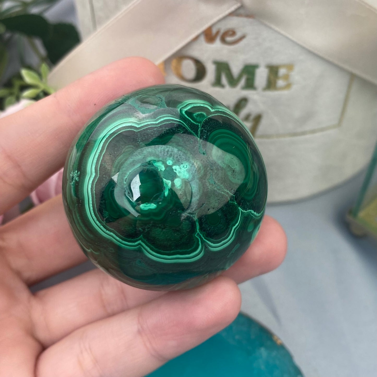 Malachite sphere (Malachite 4.5cm, 197g.)