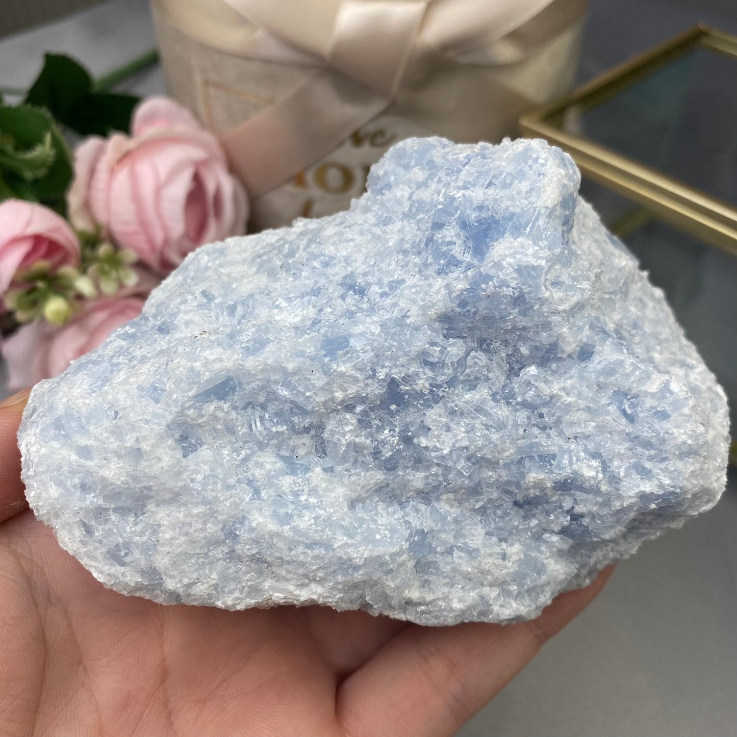 Blue Calcite (530g.)