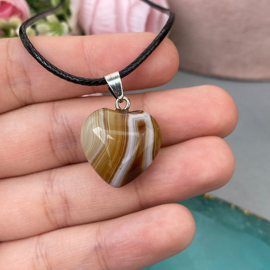 Agate pendant "heart"