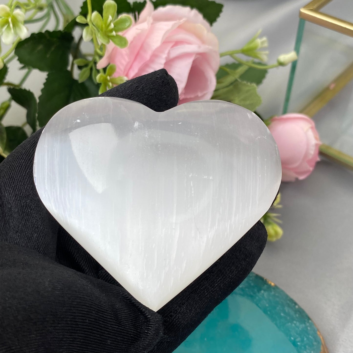 Selenite heart (Selenite size S , 6.7x5.5)