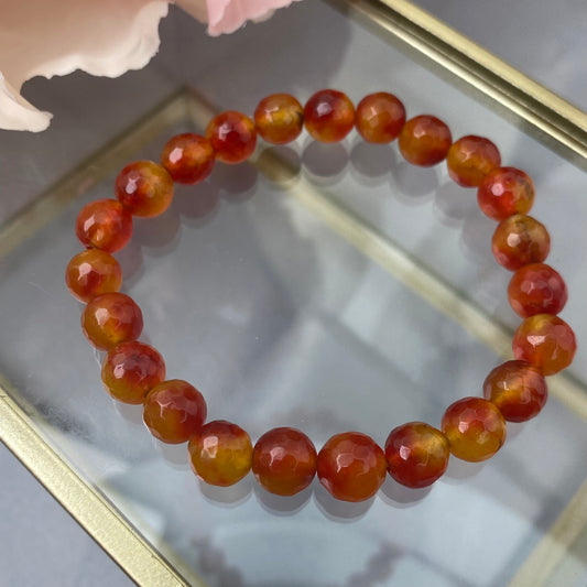 Agate bracelet (Agate 8mm, polished shape (t)