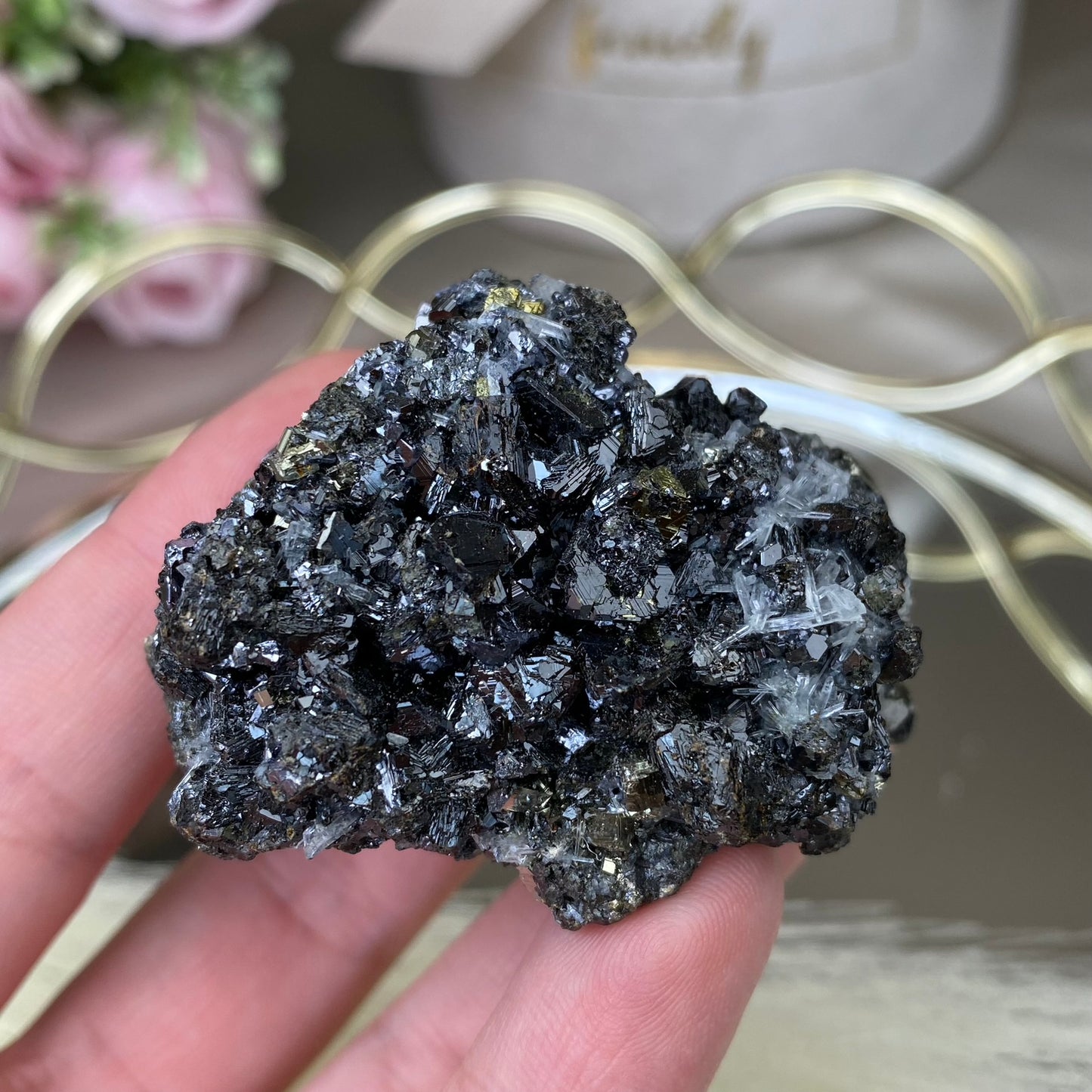 Pyrite, Galena, Sphalerite and Clear Quartz