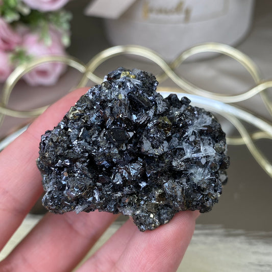 Pyrite, Galena, Sphalerite and Clear Quartz