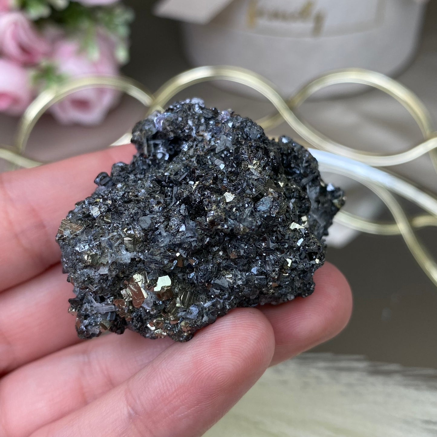 Pyrite, Galena, Sphalerite and Clear Quartz