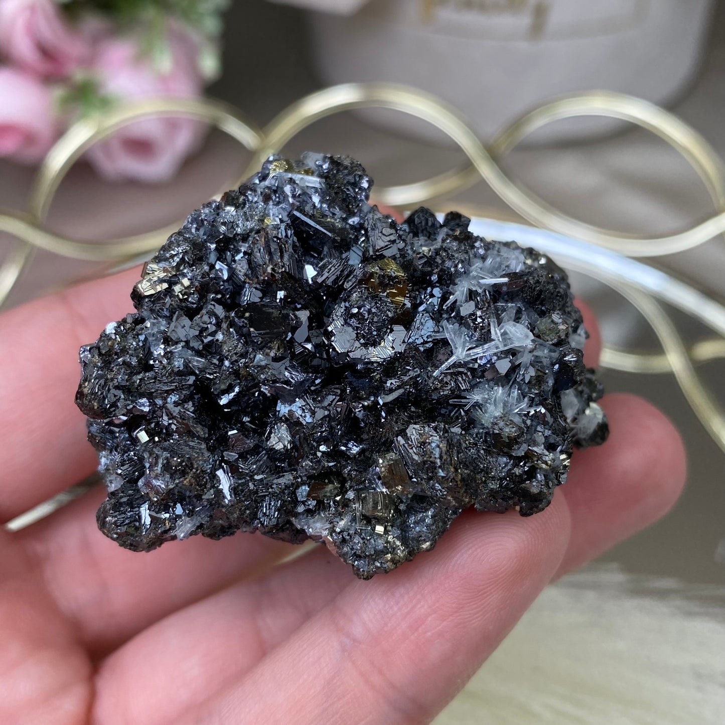 Pyrite, Galena, Sphalerite and Clear Quartz