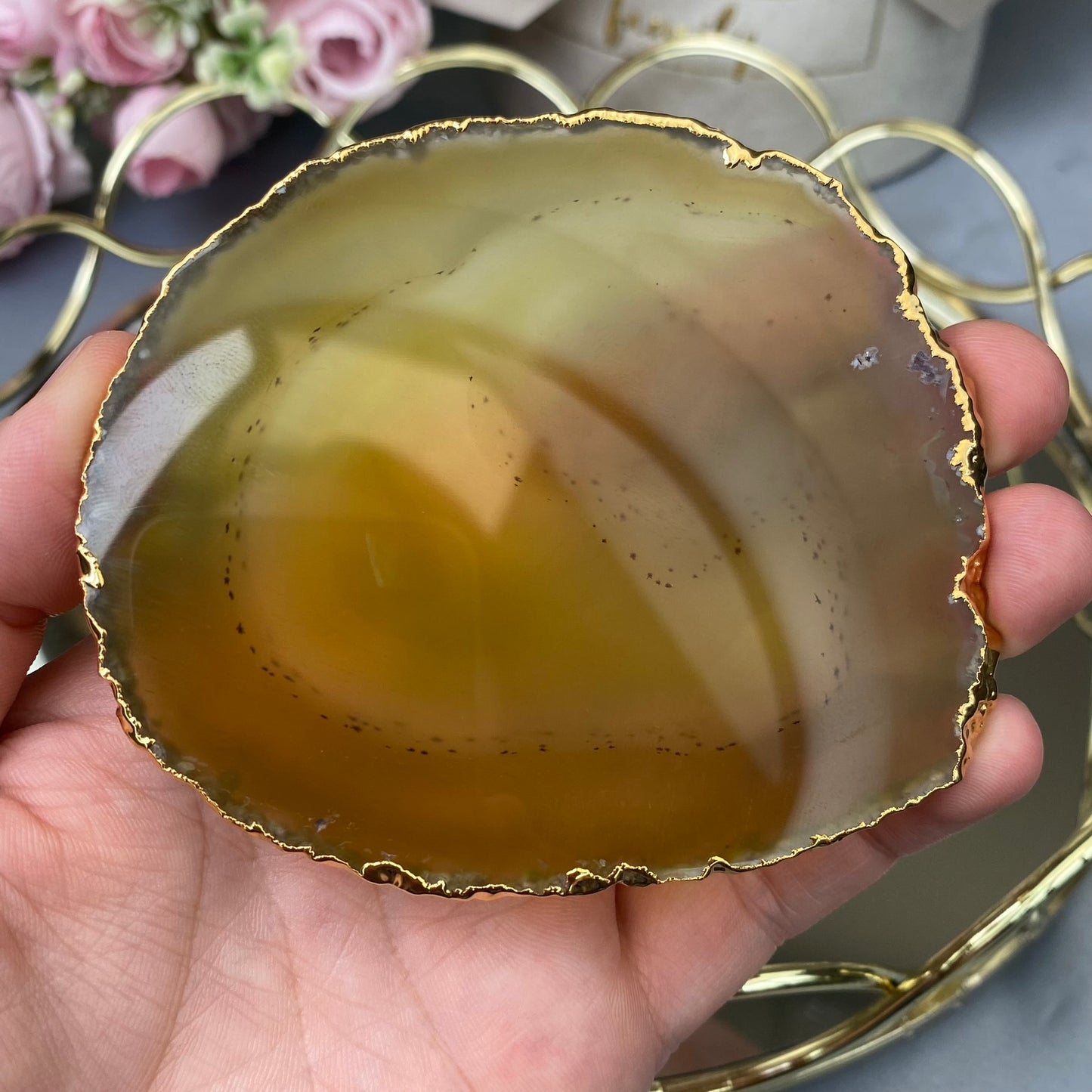 Agate plate