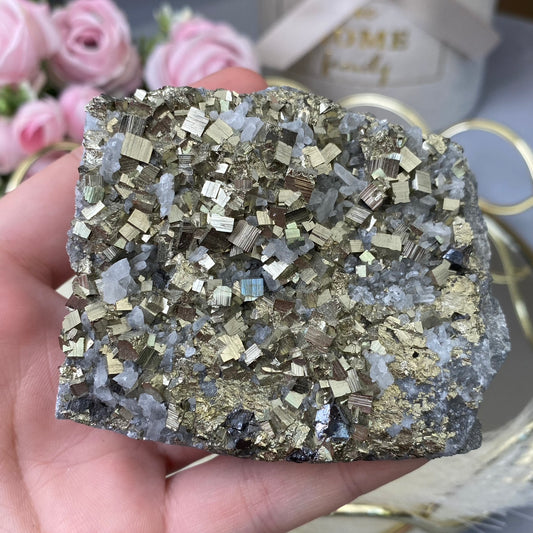 Pyrite with Quartz
