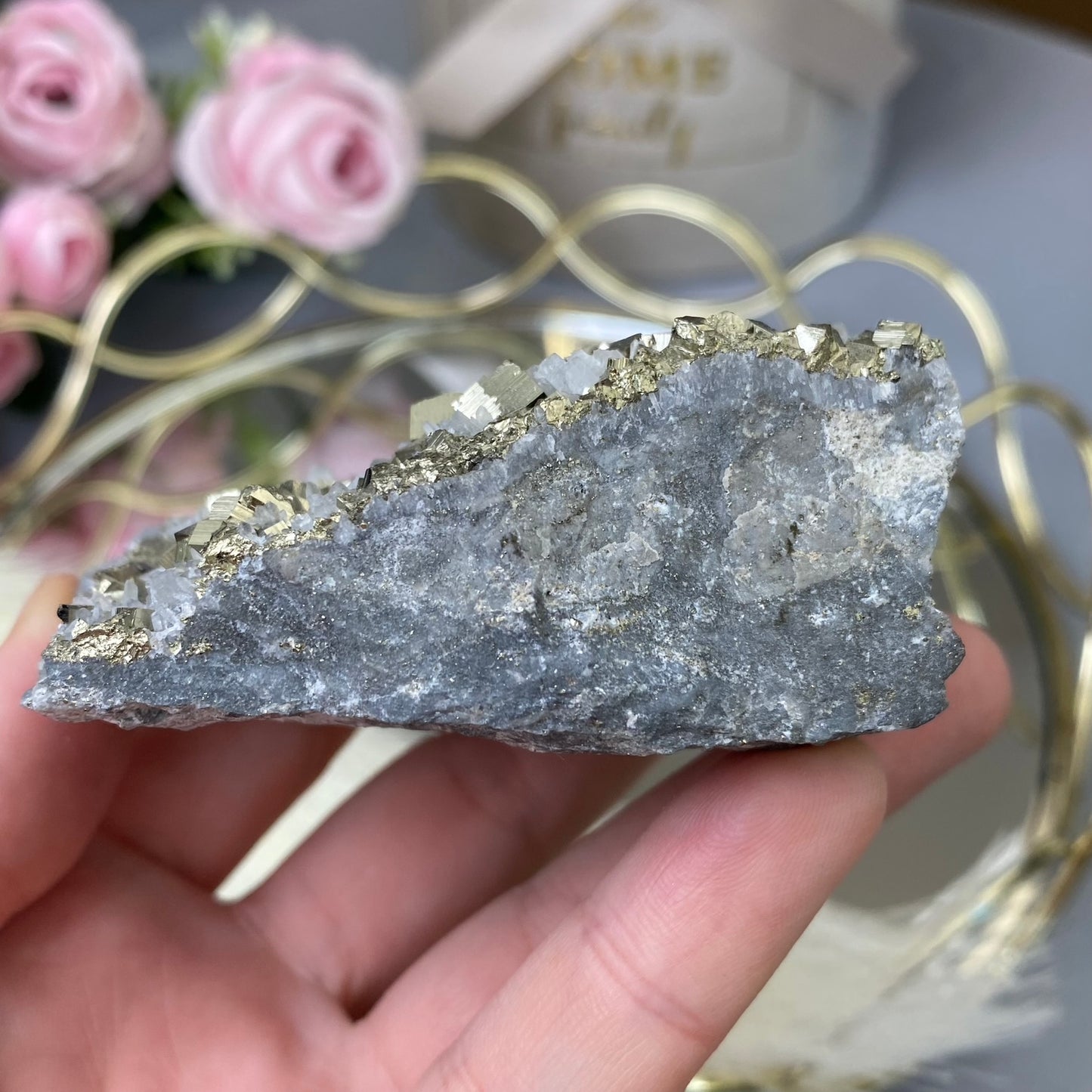 Pyrite with Quartz