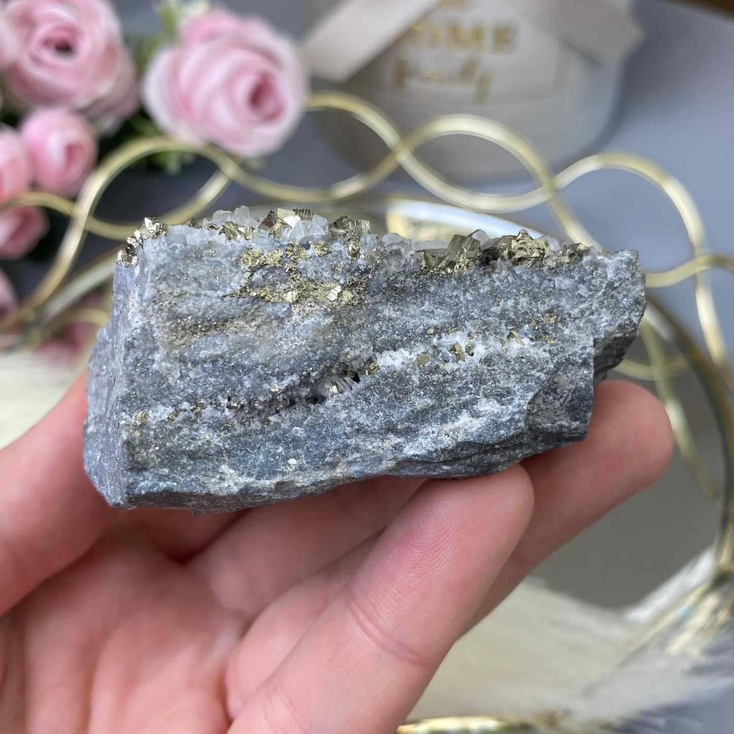 Pyrite with Quartz
