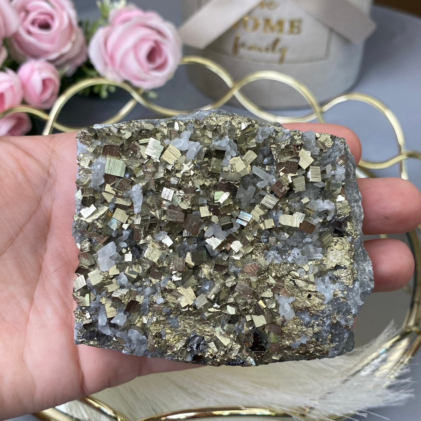 Pyrite with Quartz