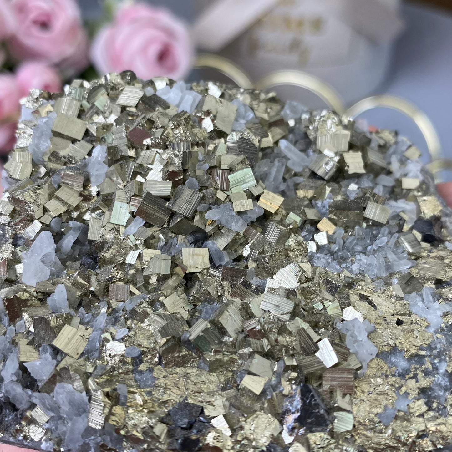 Pyrite with Quartz