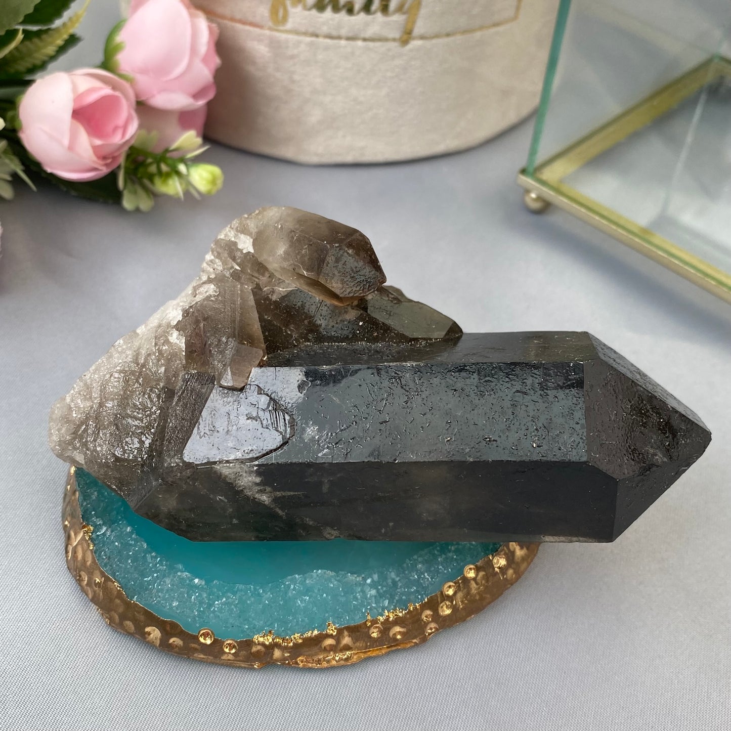 Smoky Quartz (Rough-Topaz 282g.)