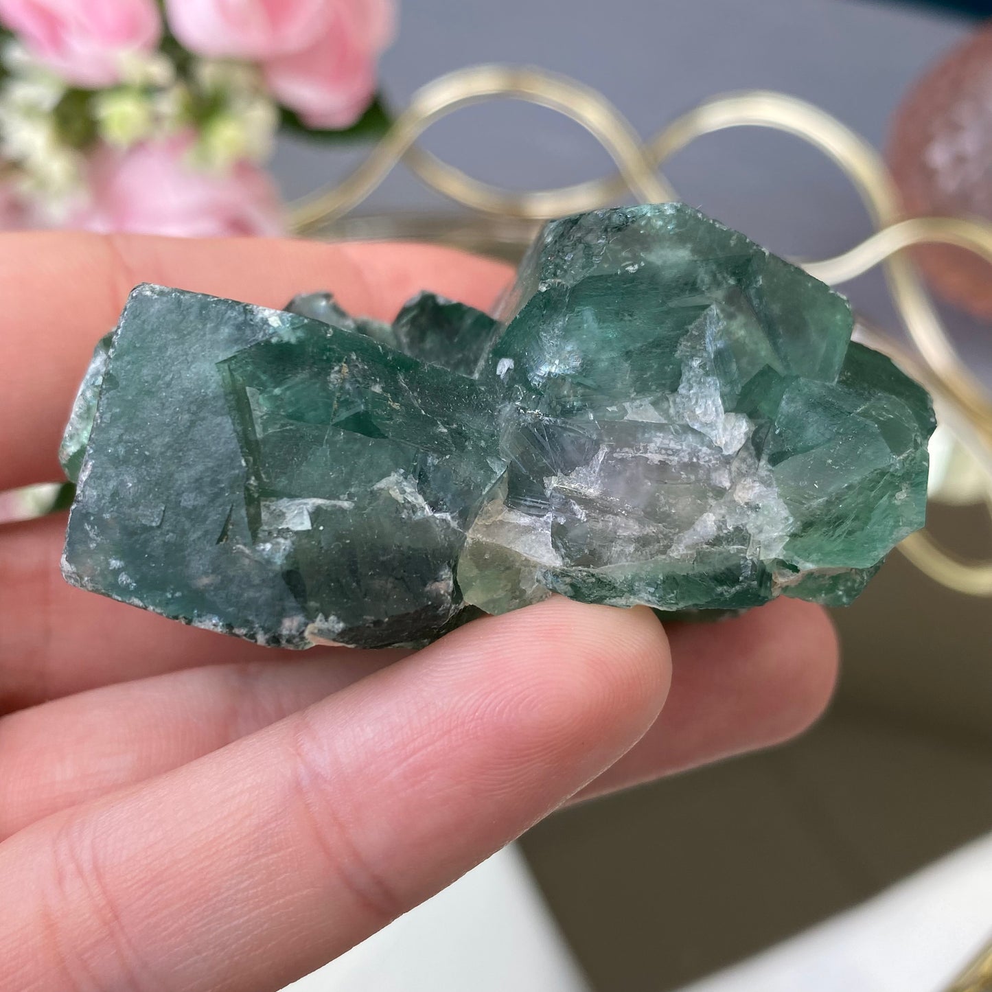 Natural raw Fluorite (Fluorite 115g)