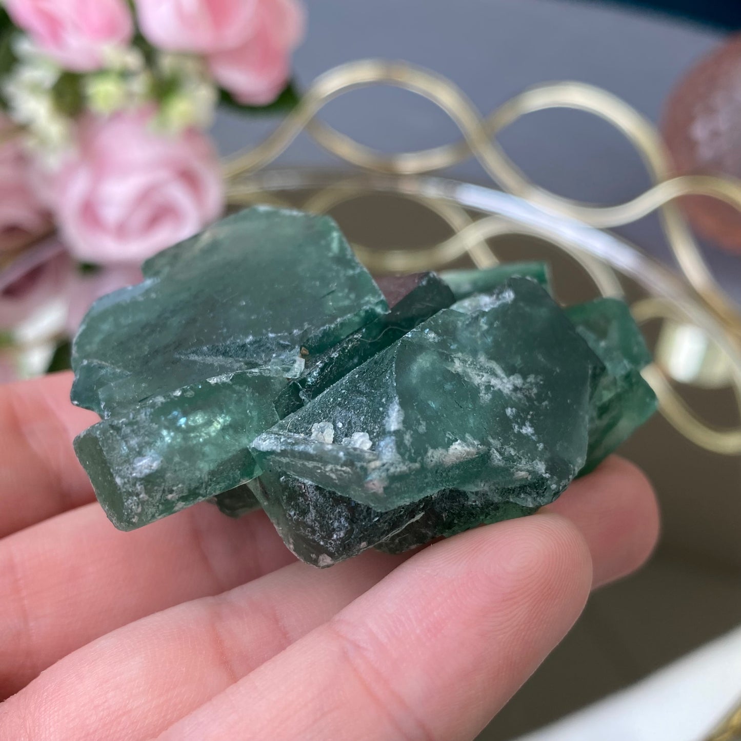 Natural raw Fluorite (Fluorite 115g)