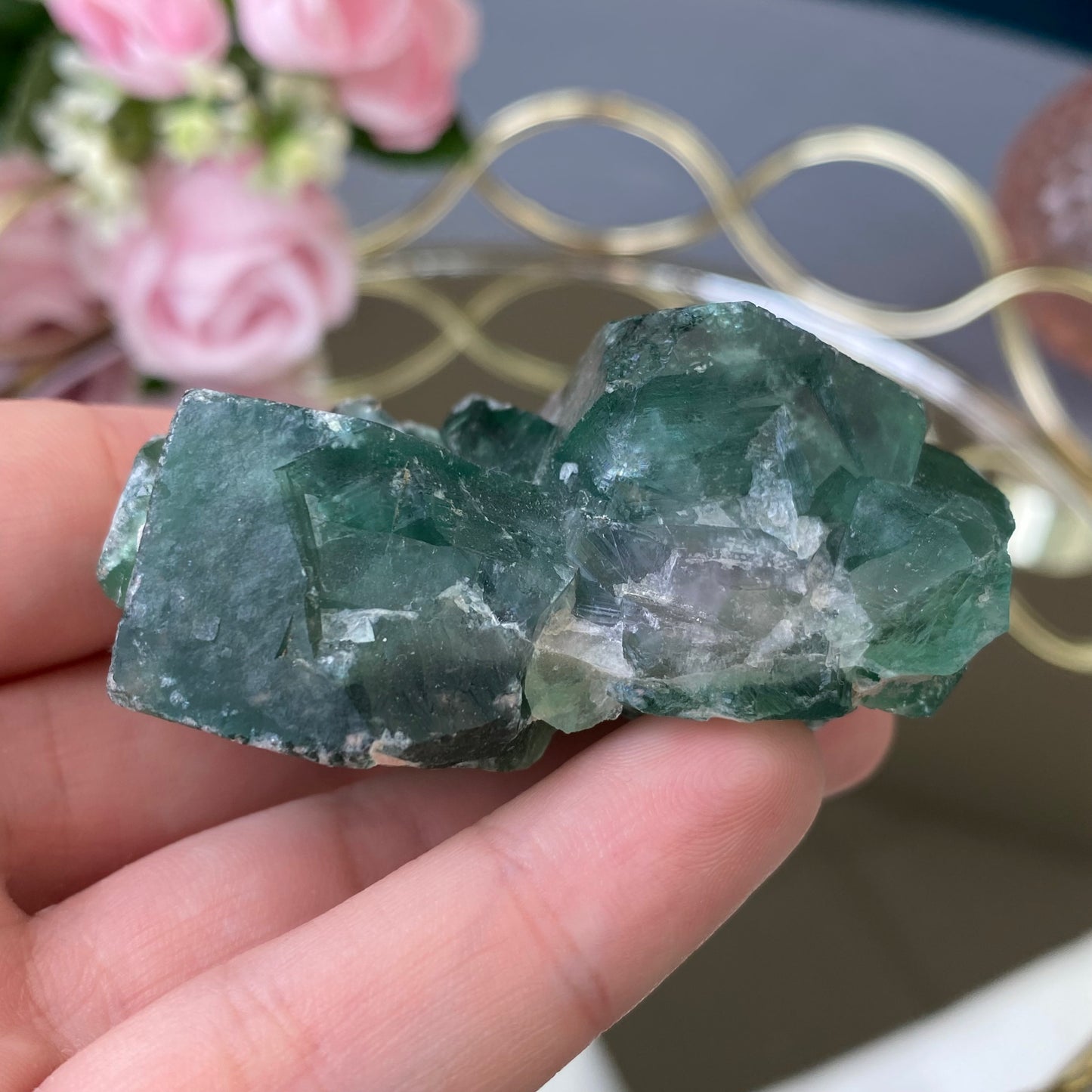 Natural raw Fluorite (Fluorite 115g)