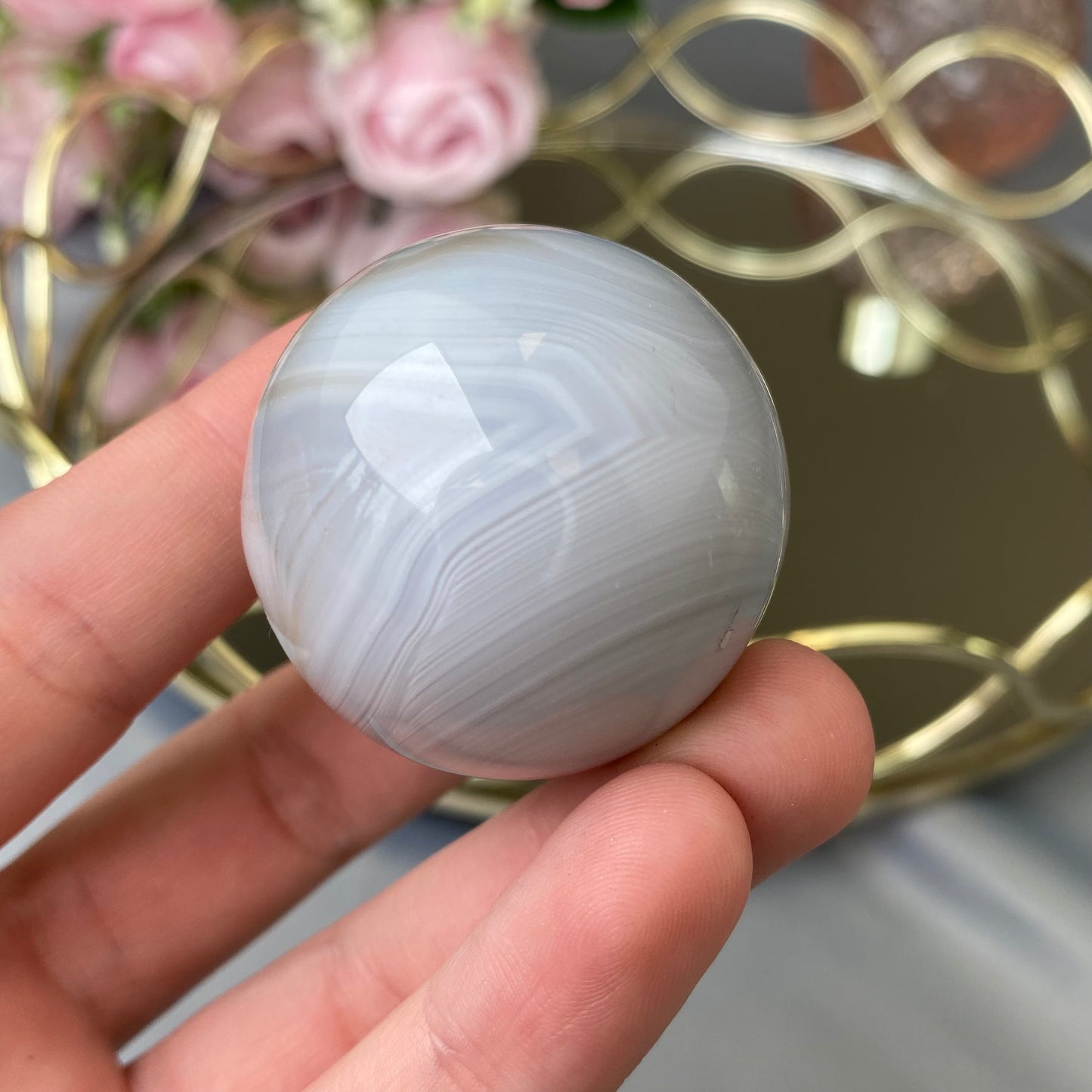 Natural Agate sphere (Agate 3.5cm)