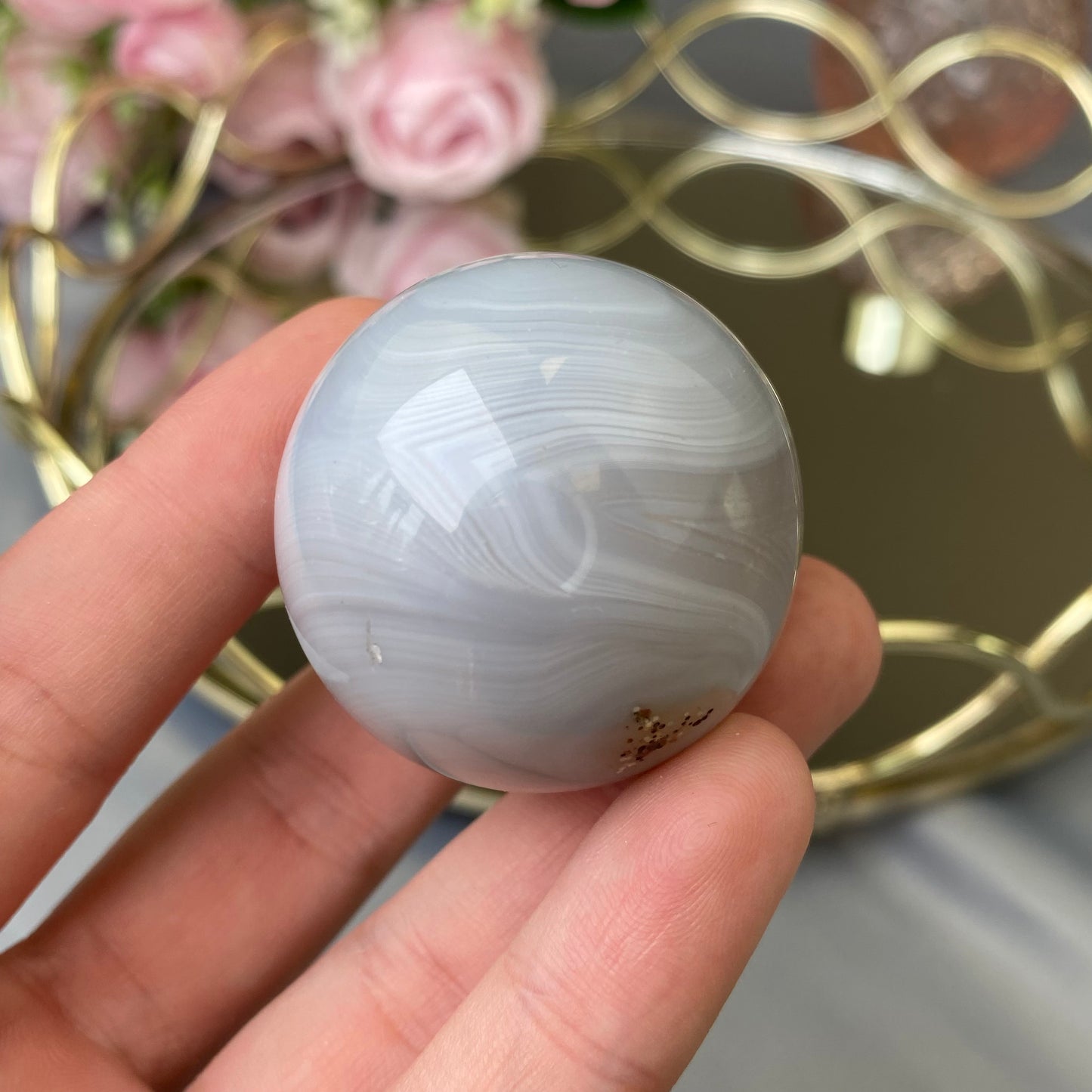 Natural Agate sphere (Agate 3.5cm)