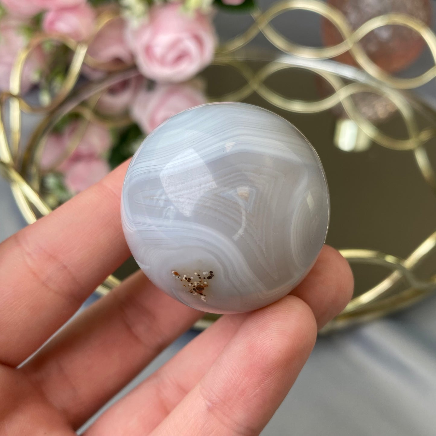 Natural Agate sphere (Agate 3.5cm)