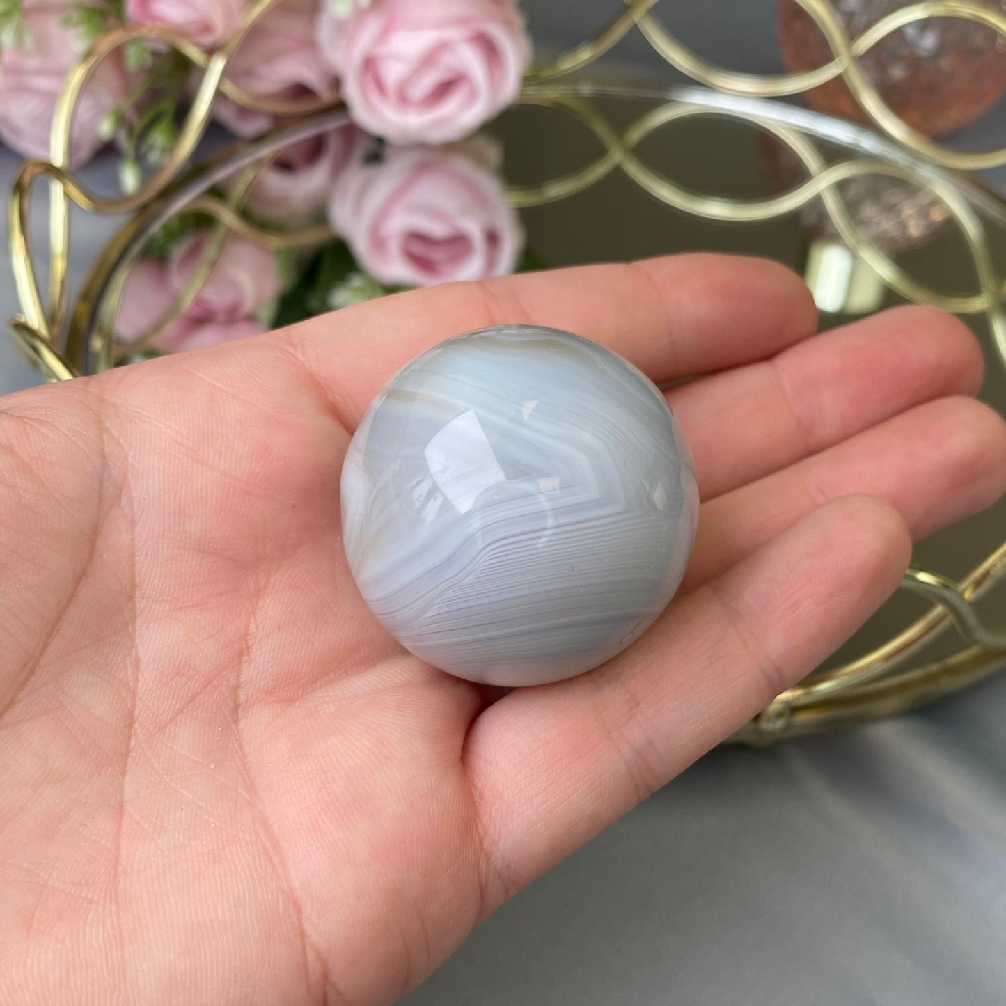 Natural Agate sphere (Agate 3.5cm)