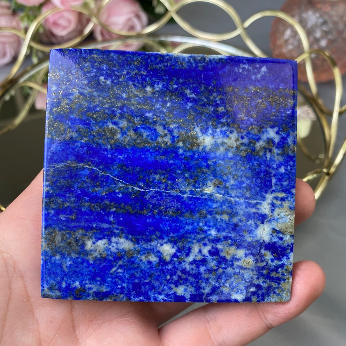 Natural Lazurite pyramid 338g.(Lapis Lazuli)