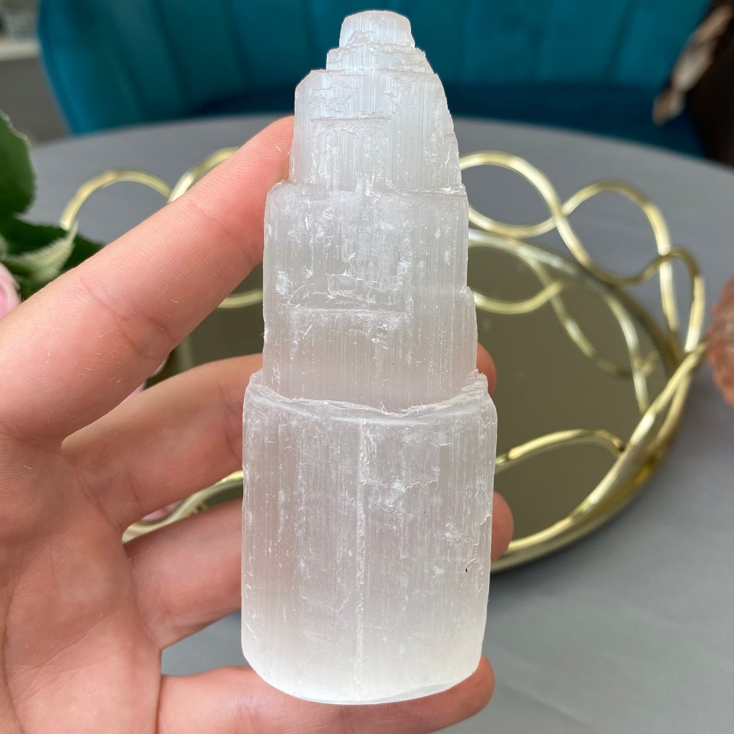 Natural Selenite tower 15cm (size-M)