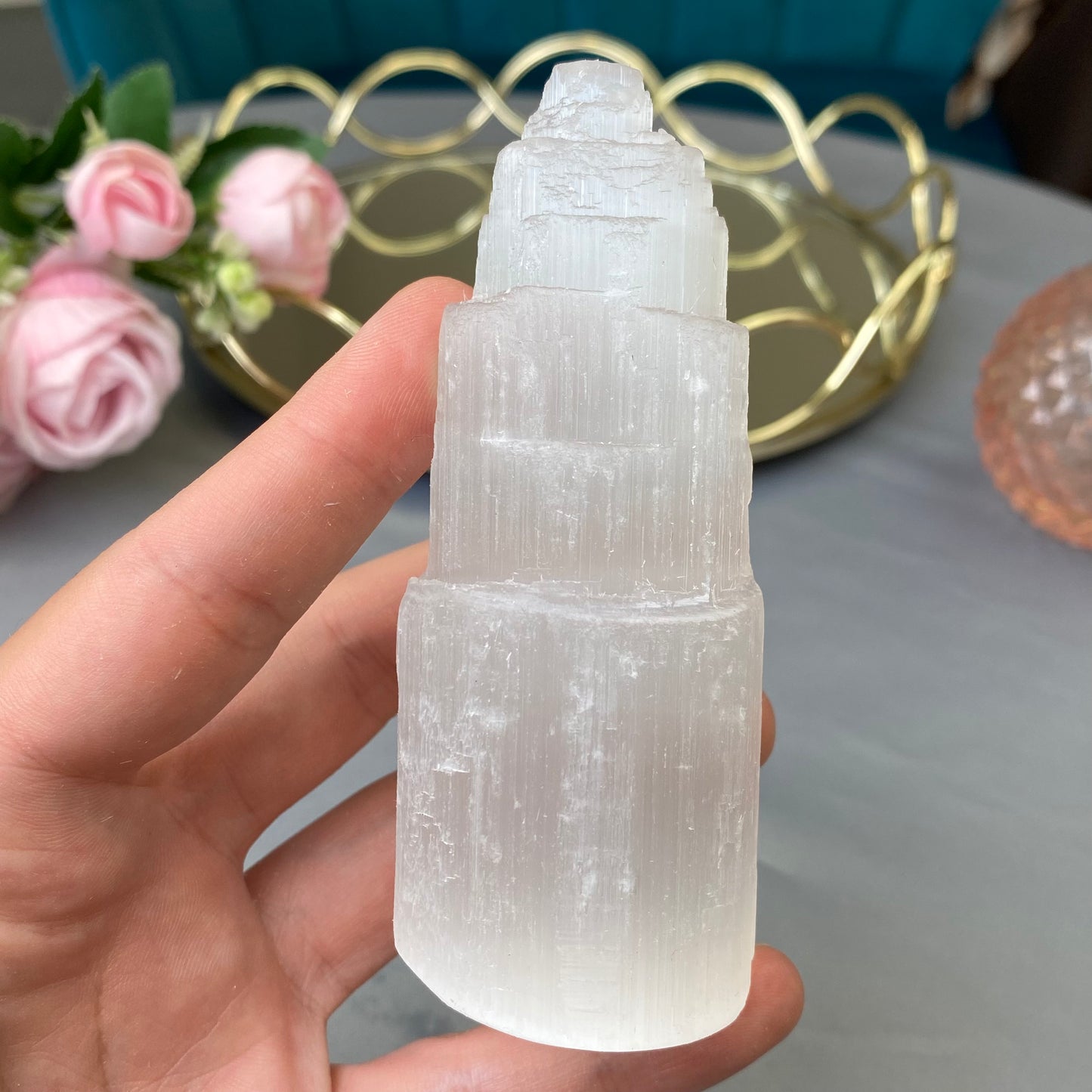 Natural Selenite tower 15cm (size-M)